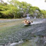 Slip and Slide on the Rere Rockslide